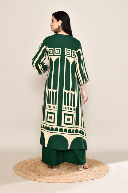 Tanjore Rajasthan Print 2 Pcs Kurta Set