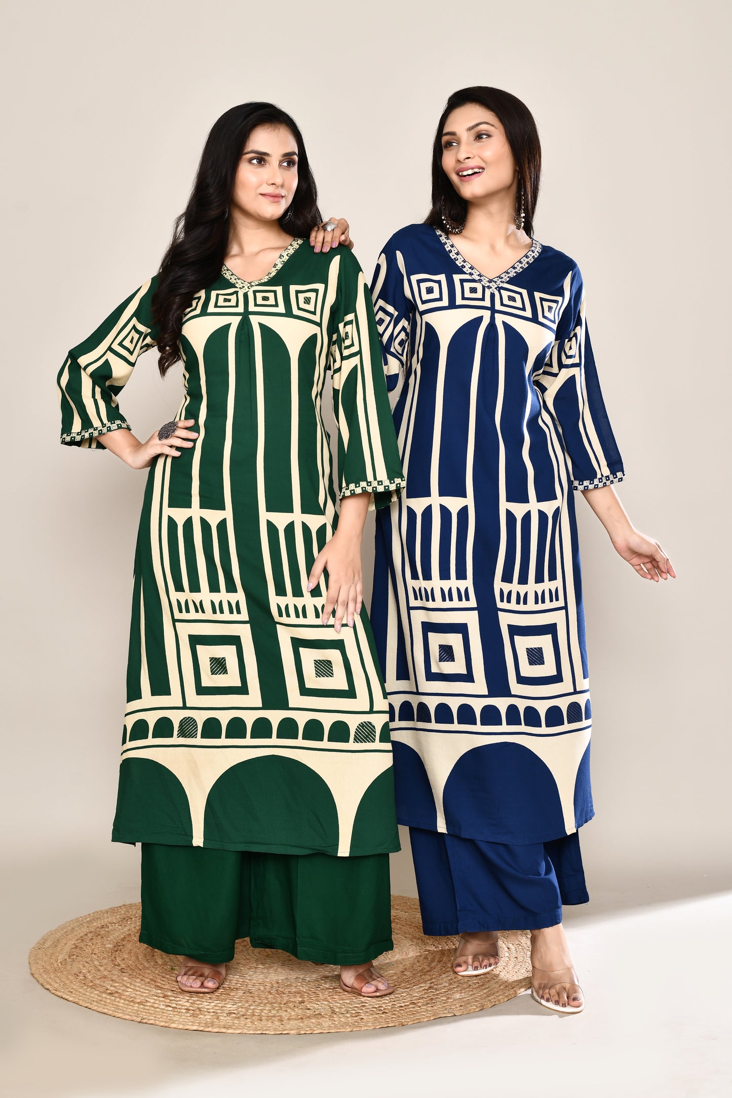 Tanjore Rajasthan Print 2 Pcs Kurta Set