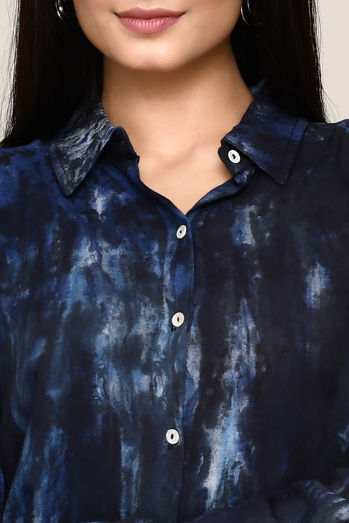 Tie & Dye Denim Colour Smart Shirt